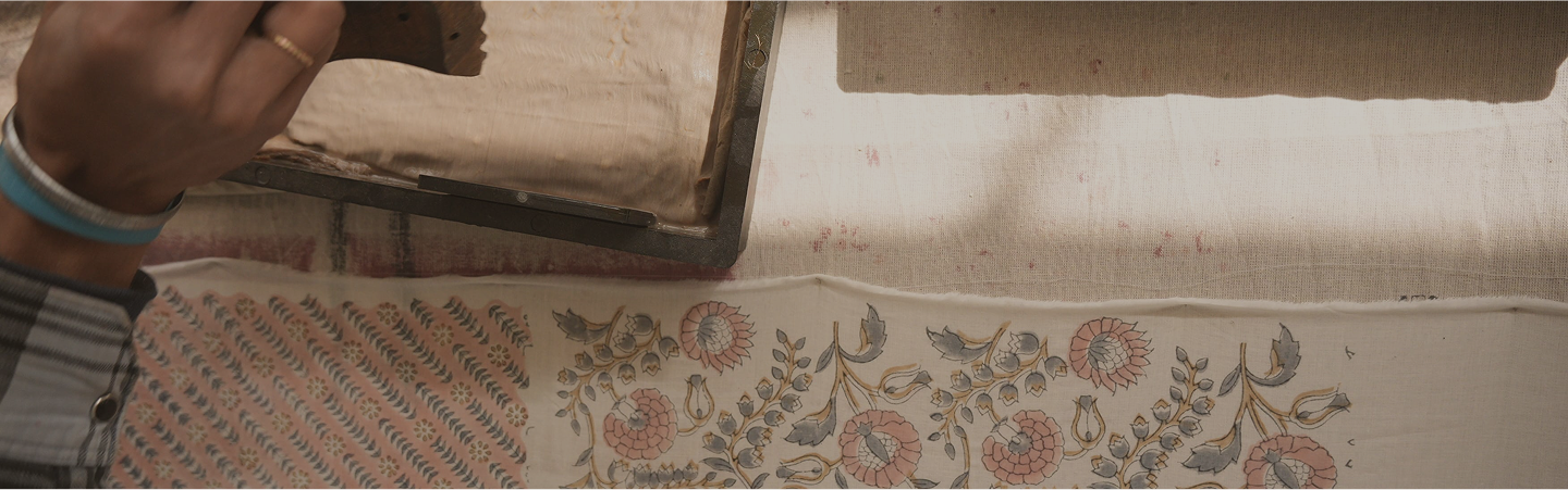 Craftsmen in India creating textiles