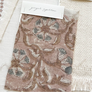 Surana Natural - Antique Tan, Blue Grey Textile