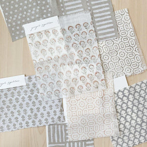 Juhi - Grey Olive Tan Textile Swatch