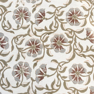 Surana Ivory Textured - Olive, Cocoa Textile