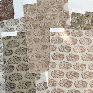 Samaya Natural - Olive, Mocha Textile