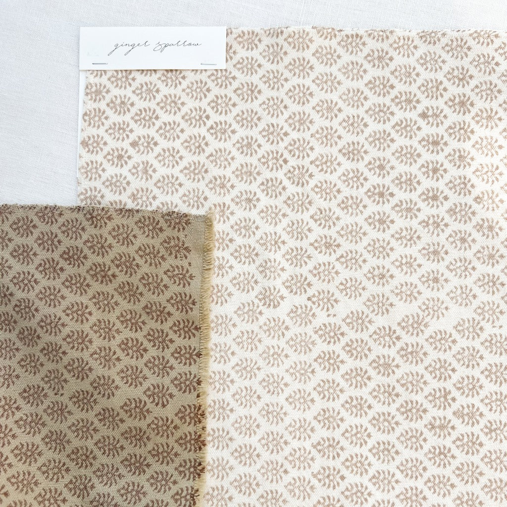 Mohar Ivory - Mocha Textile