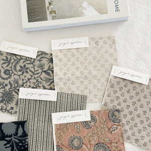 Ishara Oatmeal - Blue Grey Textile