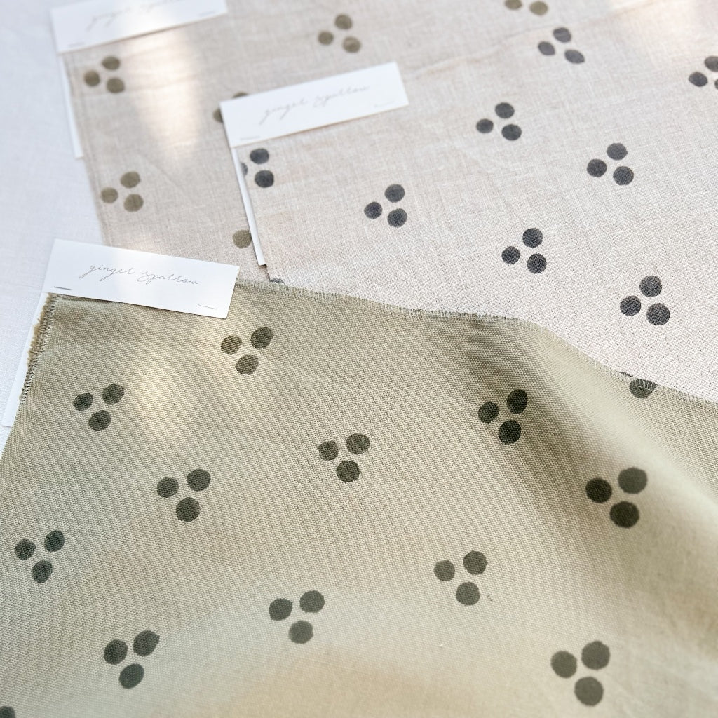 Nishaan - Natural -  Charcoal Textile