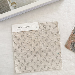 Ishara Oatmeal - Blue Grey Textile
