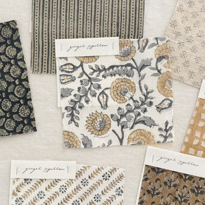 Sita Ivory - Sand, Blue Grey Textile