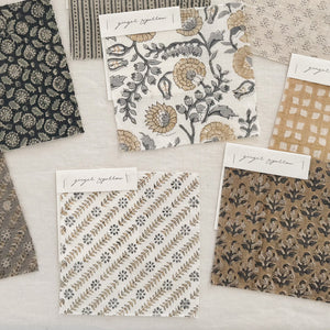 Neri Ivory - Blue Grey, Sand Textile