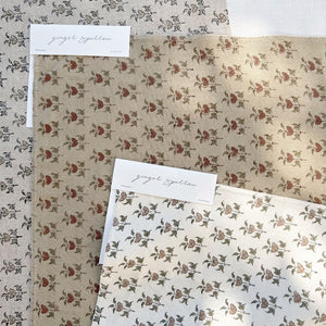 Suvarna Ivory - Mocha, Olive Textile