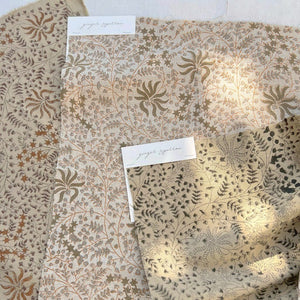 Kishori Natural - Olive, Cement Textile