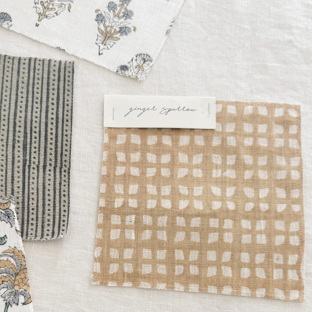 Kiran Oatmeal - Tan Textile
