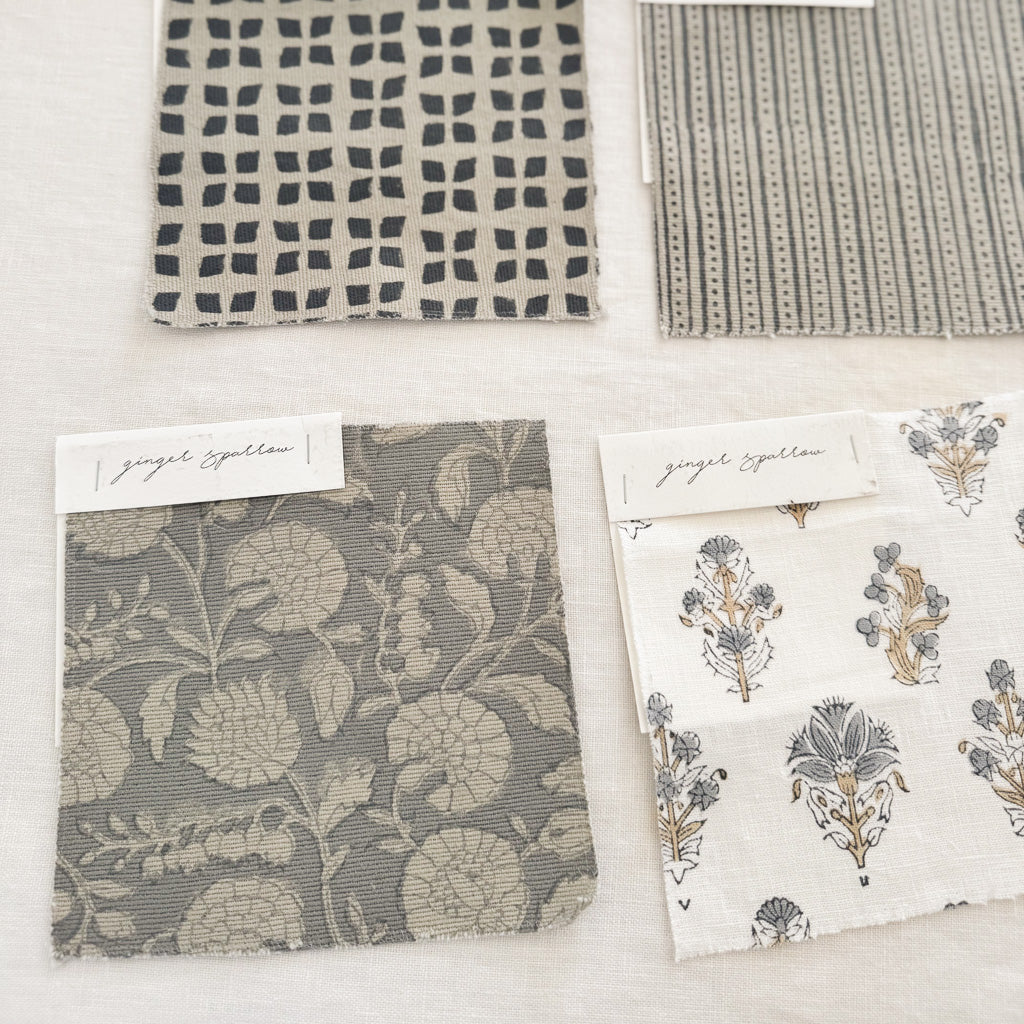 Sita Natural Textured - Blue Grey Textile