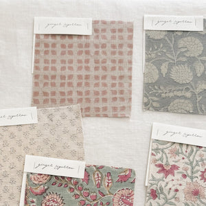 Kiran Natural Motif - Blush Textile
