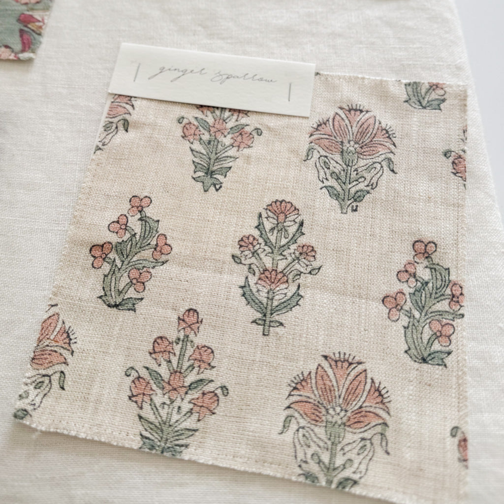 Johari Oatmeal - Blush, Lake Textile
