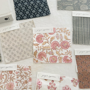 Sita Ivory - Blush, Tan Textile