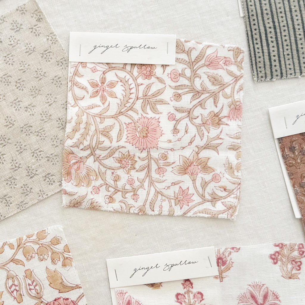 Rani Ivory - Blush, Sand Textile
