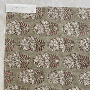 Samaya Natural Olive - Cocoa Textile