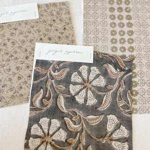 Surana Natural Charcoal - Mocha Textile