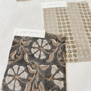 Surana Natural Charcoal - Mocha Textile