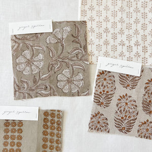 Surana Natural Sand - Mocha Textile