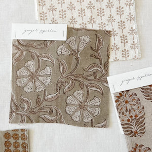 Surana Natural Sand - Mocha Textile