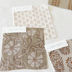 Surana Natural Sand - Mocha Textile