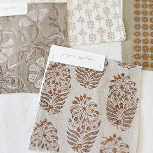 Samaya Natural - Mocha, Ochre Textile