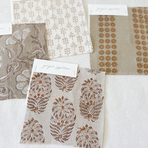 Samaya Natural - Mocha, Ochre Textile