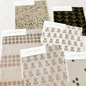 Suvarna Ivory - Mocha, Olive Textile