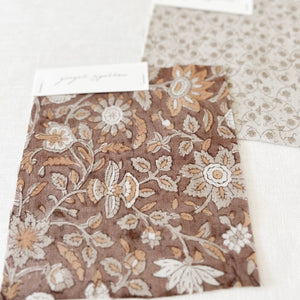 Kanan Natural Cocoa - Mocha, Ochre Textile