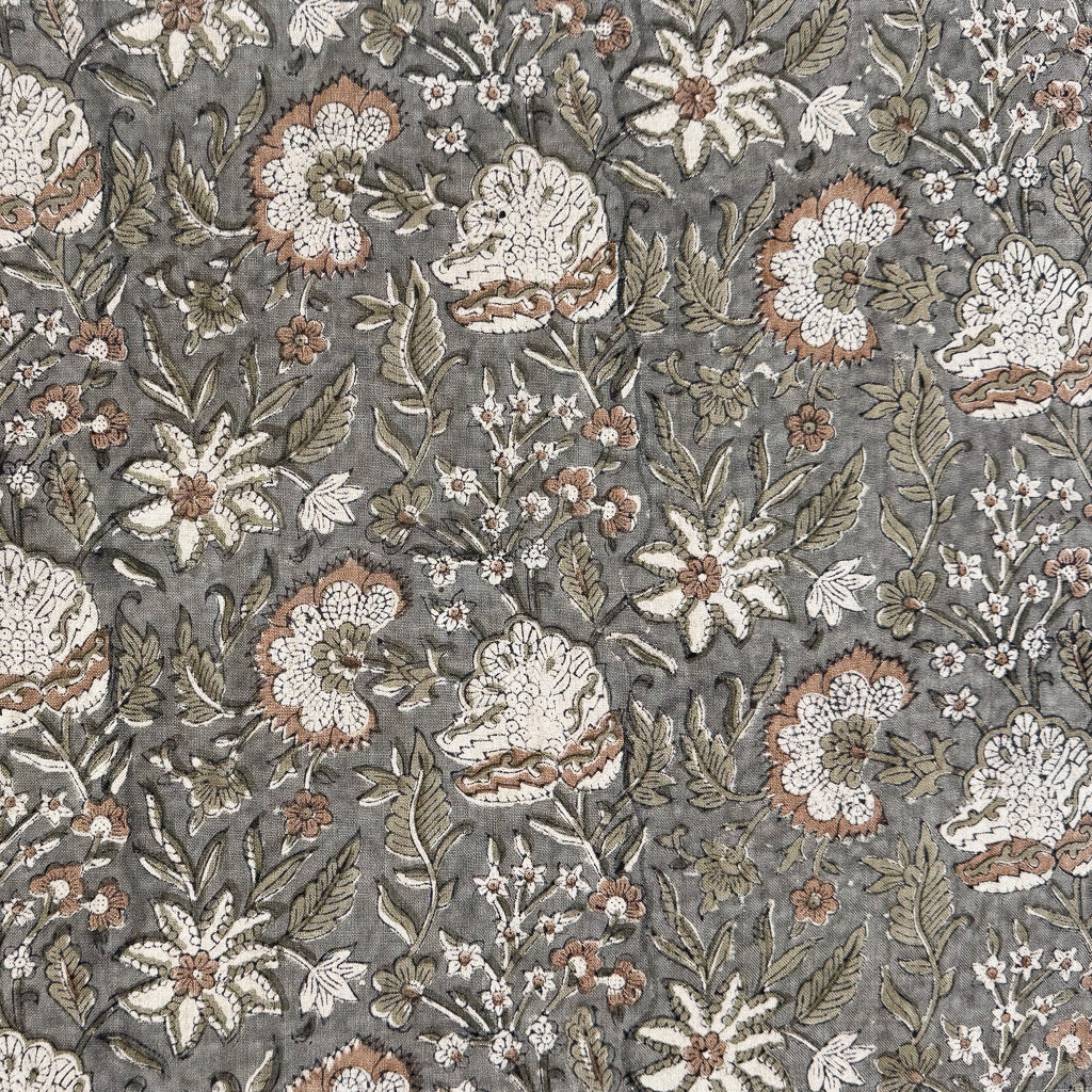 Narasi - Natural - Grey, Olive, Tan, Indigo Textile