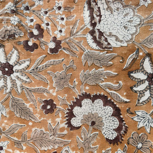 Narasi Natural - Ochre, Mocha Throw Pillow