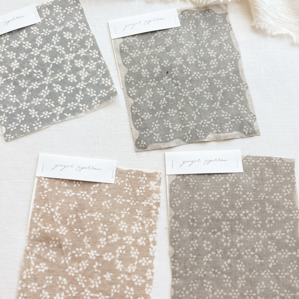 Dia - Natural - Blue Grey Textile