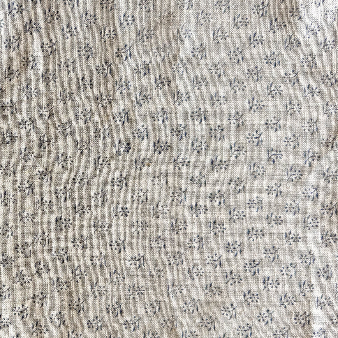 Ishara - Natural - Indigo Textile Swatch