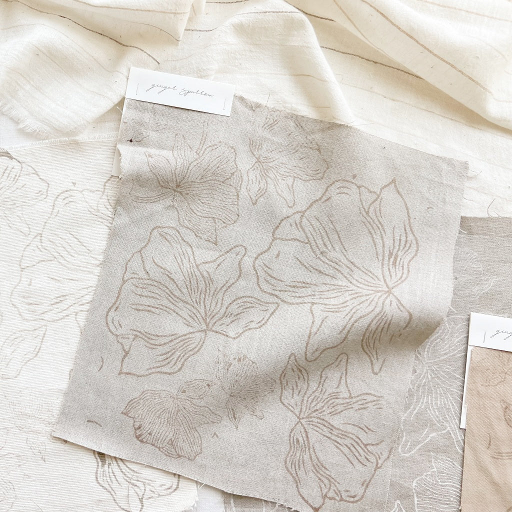 Sarna - Natural - Tan Textile Swatch
