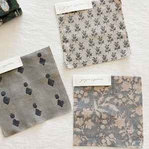 Bagh Natural - Sky, Rose Textile