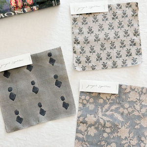 Bagh Natural - Sky, Rose Textile