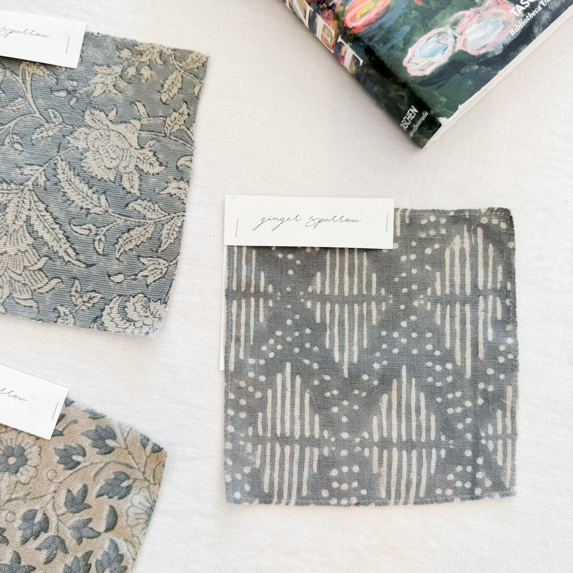 Alaya - Natural - Sky Textile Swatch