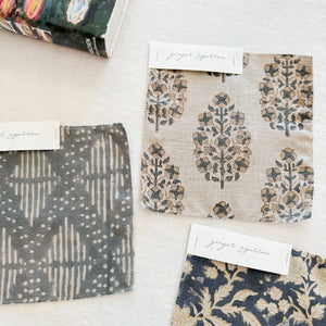 Arushi Natural - Sand, Blue Grey Textile