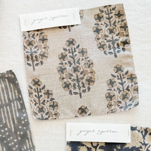 Arushi Natural - Sand, Blue Grey Textile