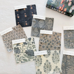 Pali Ivory - Blue Grey, Sky Textile