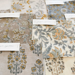 Arushi Natural - Fawn, Teal Textile