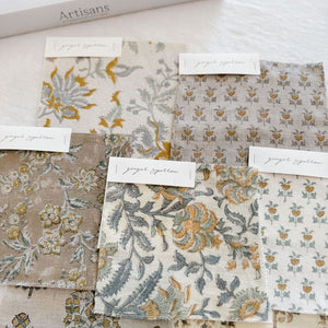 Suvarna Natural - Fawn, Mist Textile
