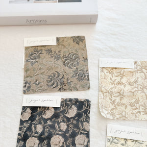 Kota Natural - Indigo, Cement Textile