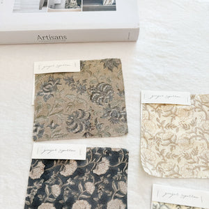 Pali Natural - Sand, Blue Grey Textile