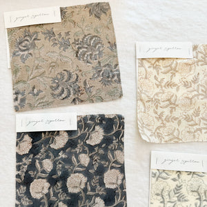 Kota Natural - Indigo, Cement Textile