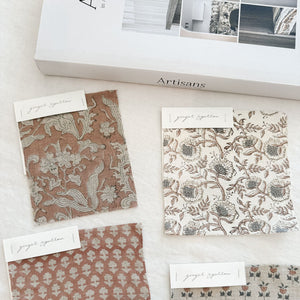 Kota Ivory Textured - Rose, Cement Textile