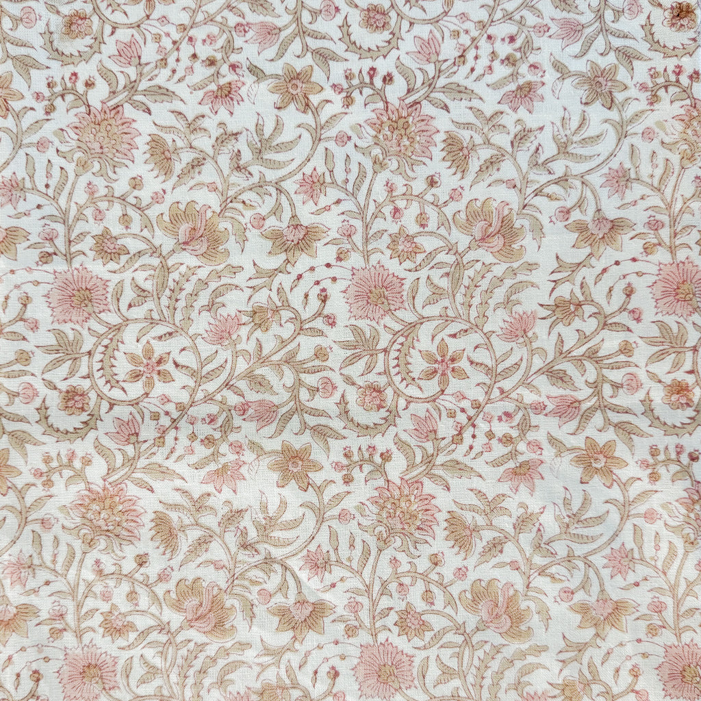Rani - Ivory - Blush, Sand Textile