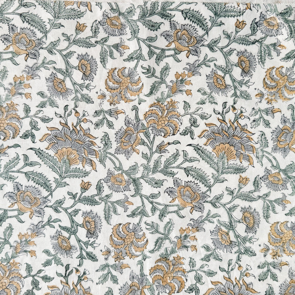 Pali - Ivory - Blue Grey, Tan - Throw Pillow