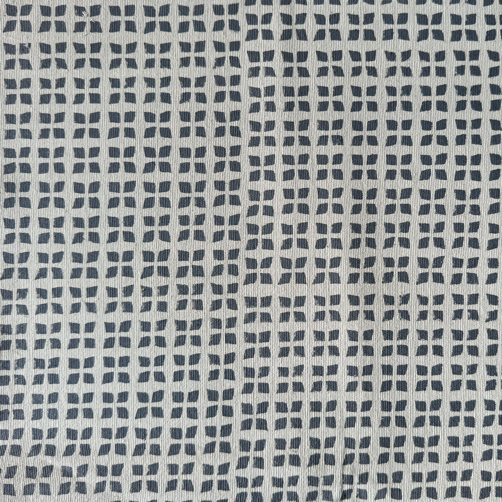Kiran - Natural Textured Motif - Slate Textile