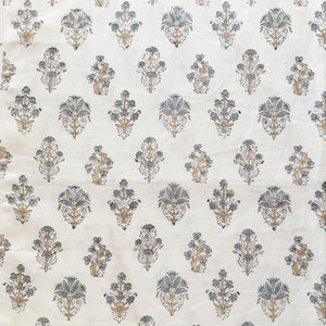 Johari Ivory - Blue Grey Textile